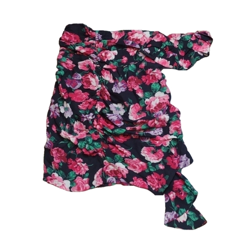RONNY kobo floral ruffled skirt with belt size medium